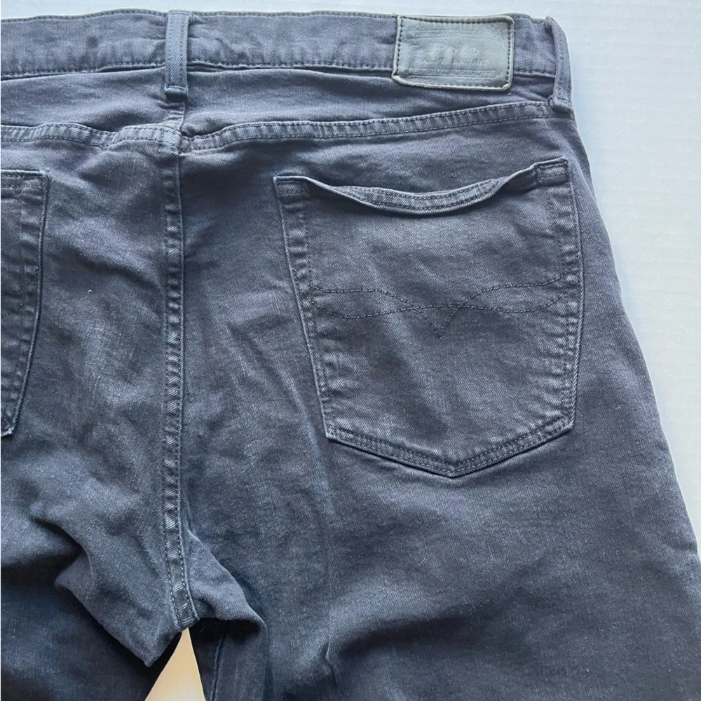 Polo Ralph Lauren Men's Black Varick Slim Straight Denim Casual Jeans